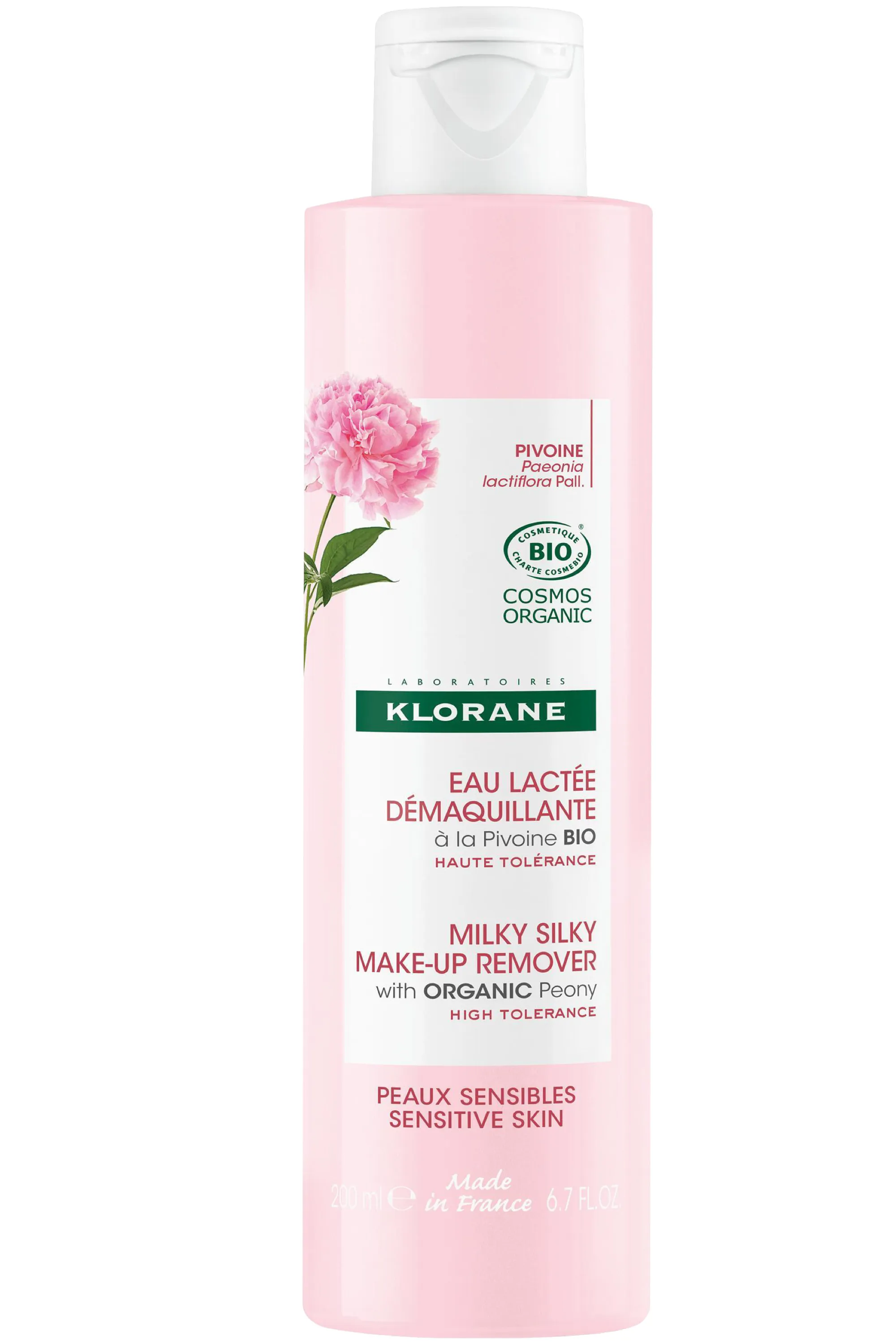 Klorane Eau lactée démaquillante à la Pivoine bio-100 ml