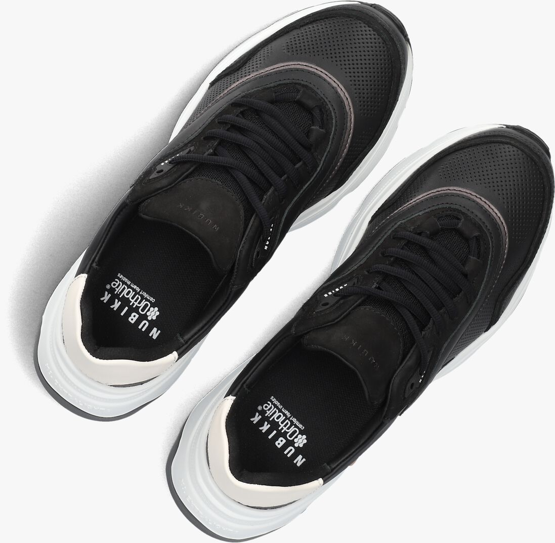 zwarte nubikk lage sneakers ross noa