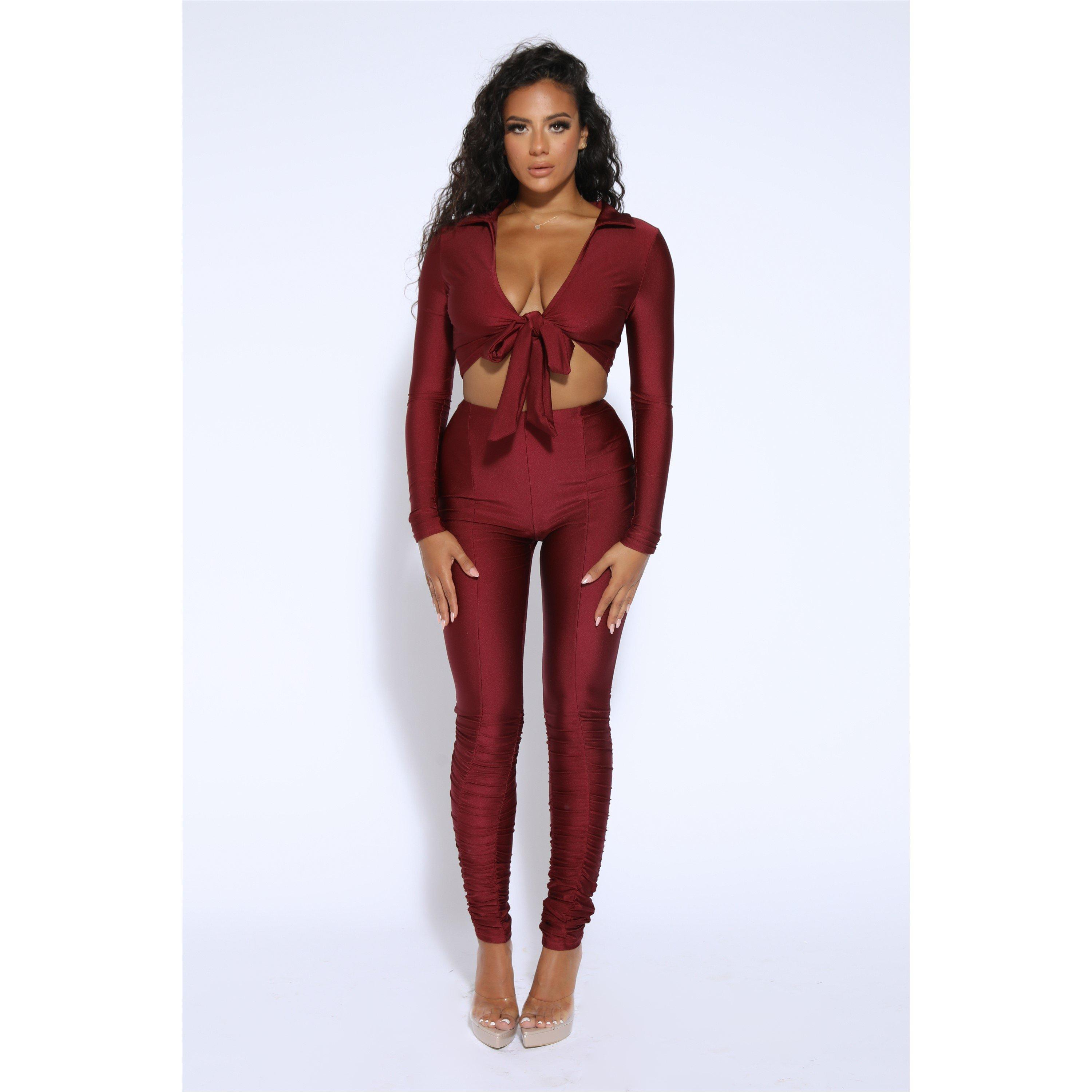 Honeyz Ruched Set Womens