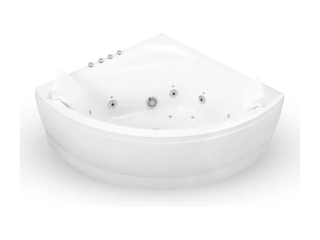 Baignoire balnéo d'angle SELONIA Wave L140xl140xH58cm, by SPALINA