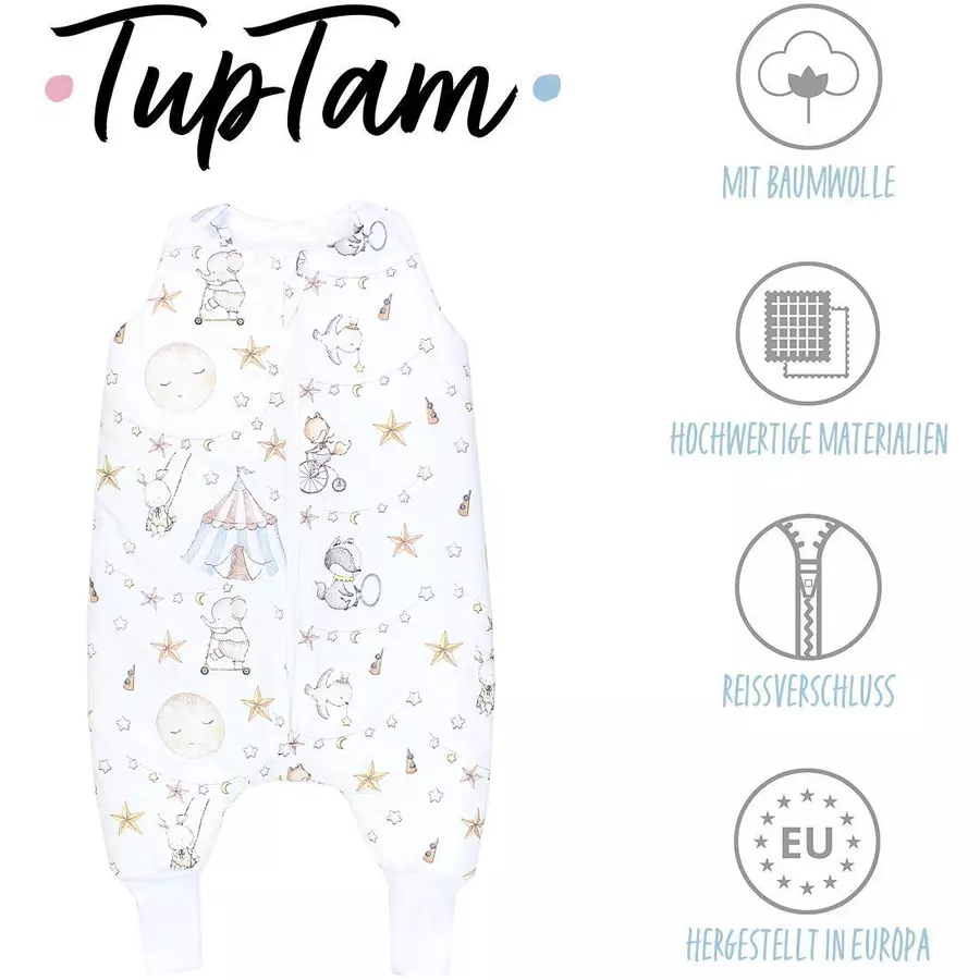 TupTam Baby Winter Schlafsack mit Beinen beige