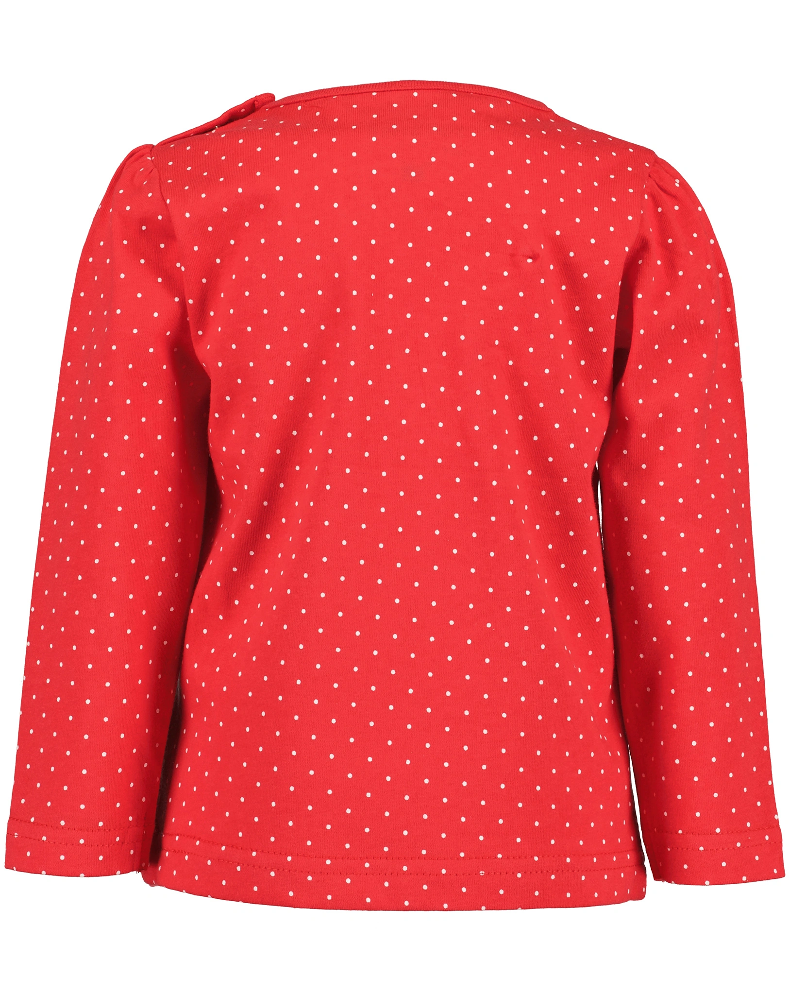 Langarmshirt BOW gepunktet in rot
