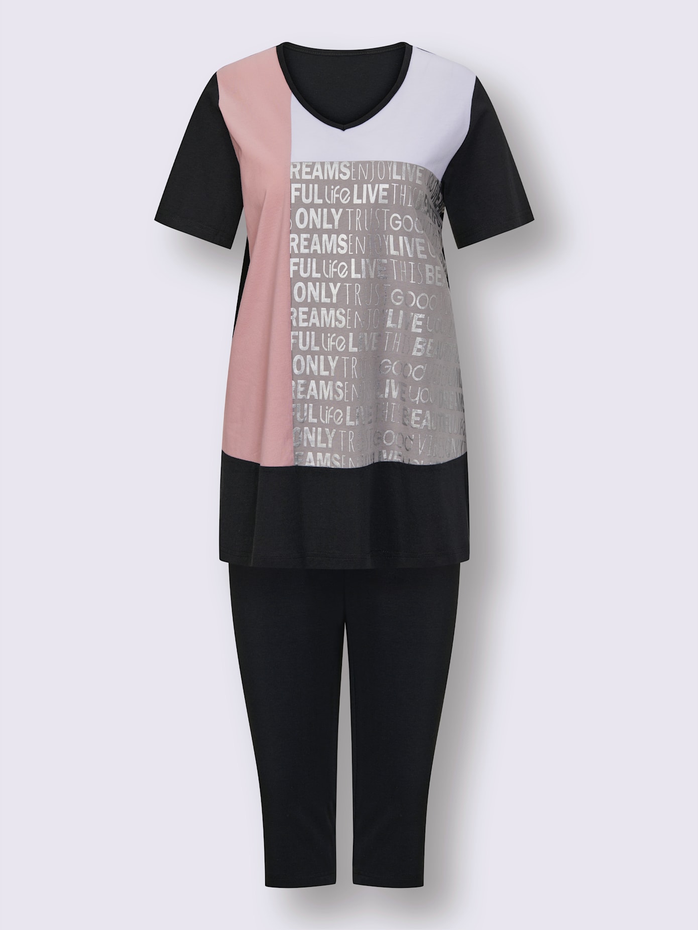 Pyjama court jersey fin