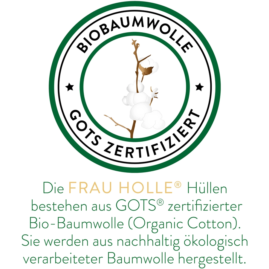 Frau Holle Baby Bettdecke - 100% Merinowolle (BIO) Naturweiß