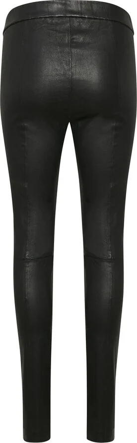 InWear Luella leather leggings premium Sort
