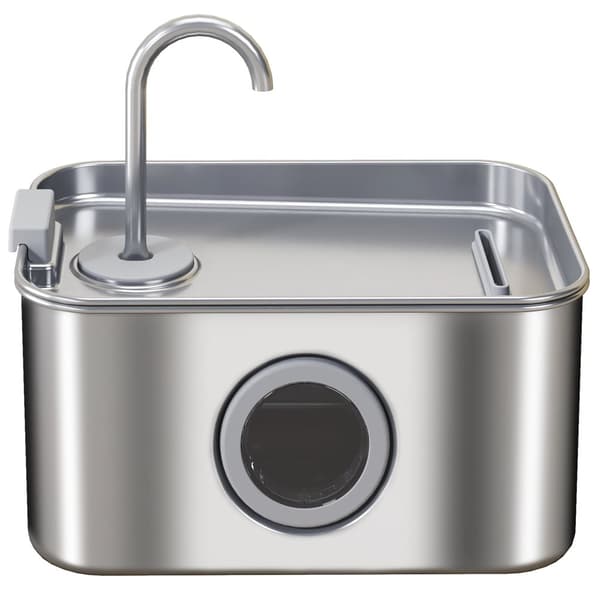 Kattefontene 3,2L drikkefontene for katter med stillegående pumpeaktivert kullfilter