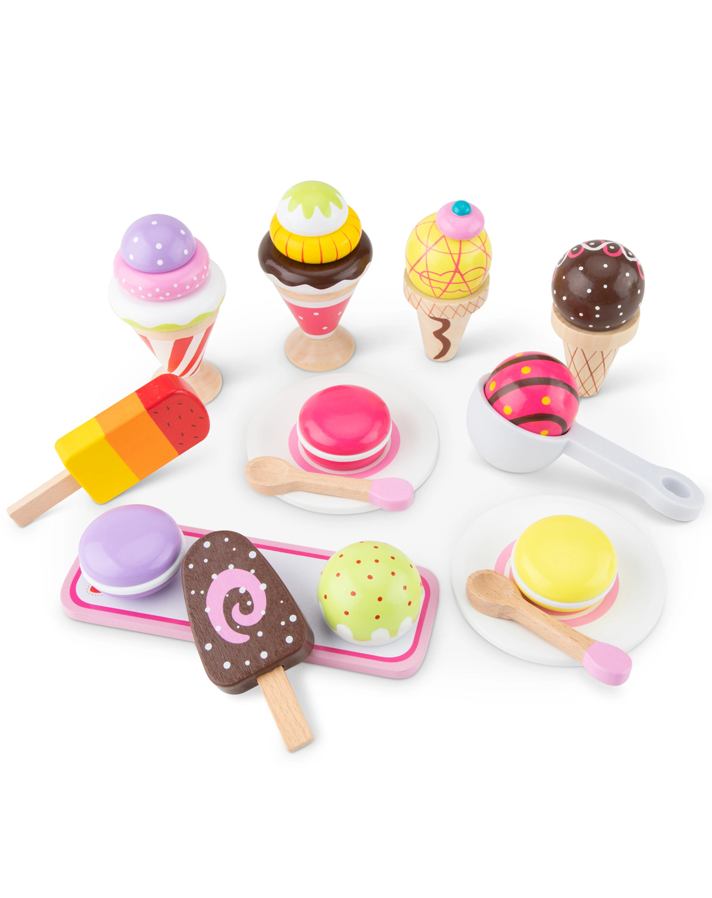Holz-Eiscreme-Set 13-teilig