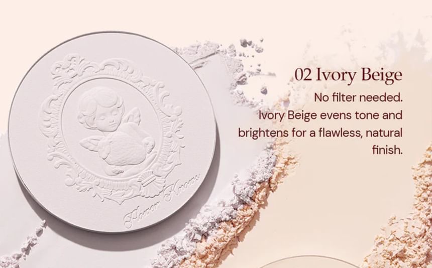 Flower Knows - Strawberry Cupid Pressed Powder - 02 Ivory Beige