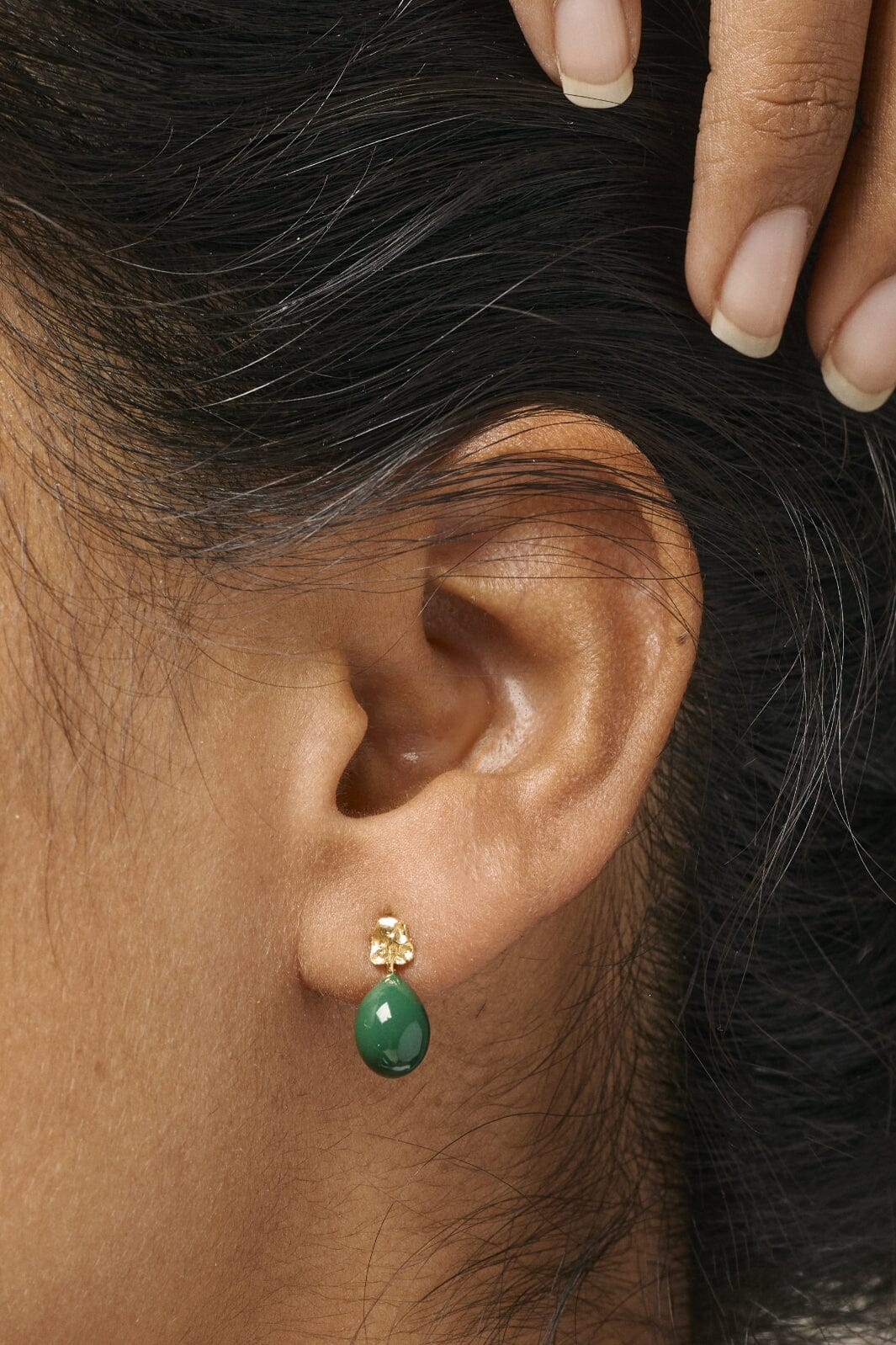 Enamel Copenhagen Studs, Poe petrol green