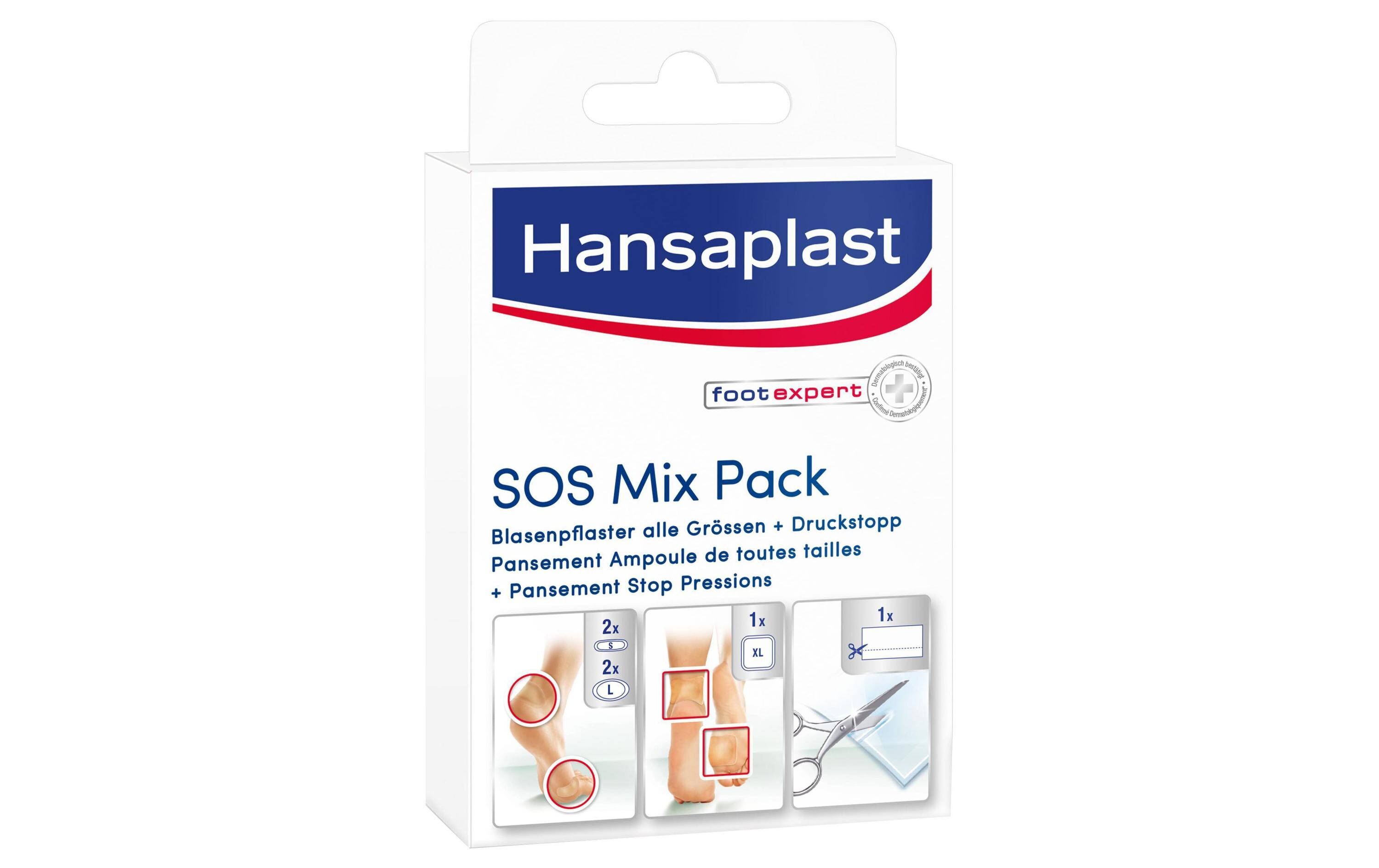 Blasenpflaster Mix Pack 6 StückSOS Blasenpflaster in verschiedenen Grössen