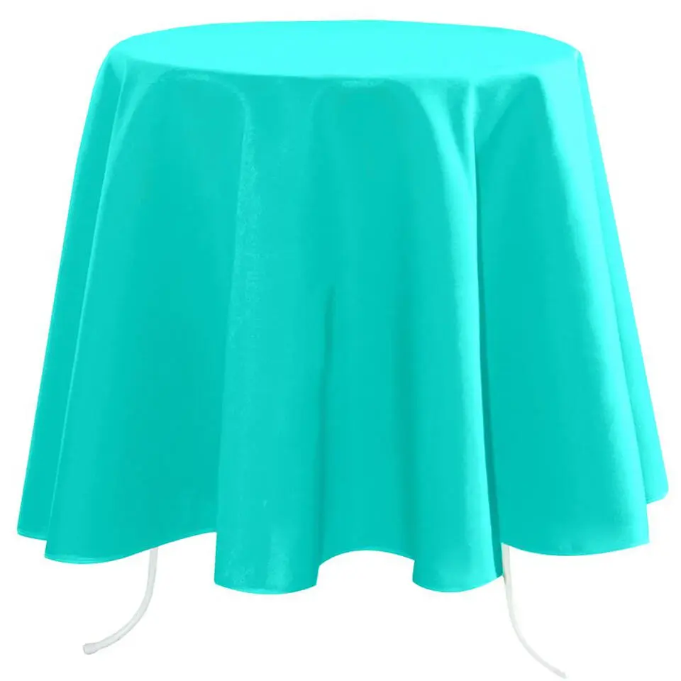 Stof Textiles Tafelkleed - Dia 180 cm - turquoise - Tafellaken