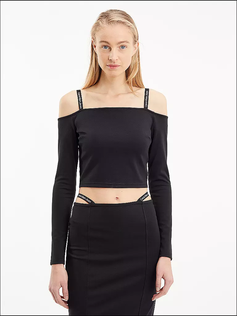 CALVIN KLEIN JEANS Langarmshirt MILANO schwarz