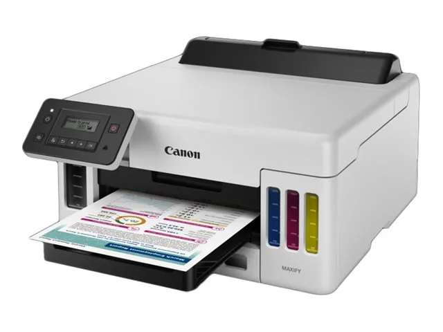 Canon MAXIFY GX5050 - Printer - farve - Duplex - blækprinter - ITS - A4/Legal - 600 x 1200 dpi - op til 24 ipm (mono) / op til 15.5 ipm (farve) - kapacitet: 350 ark - LAN, Wi-Fi(n), USB 2.0