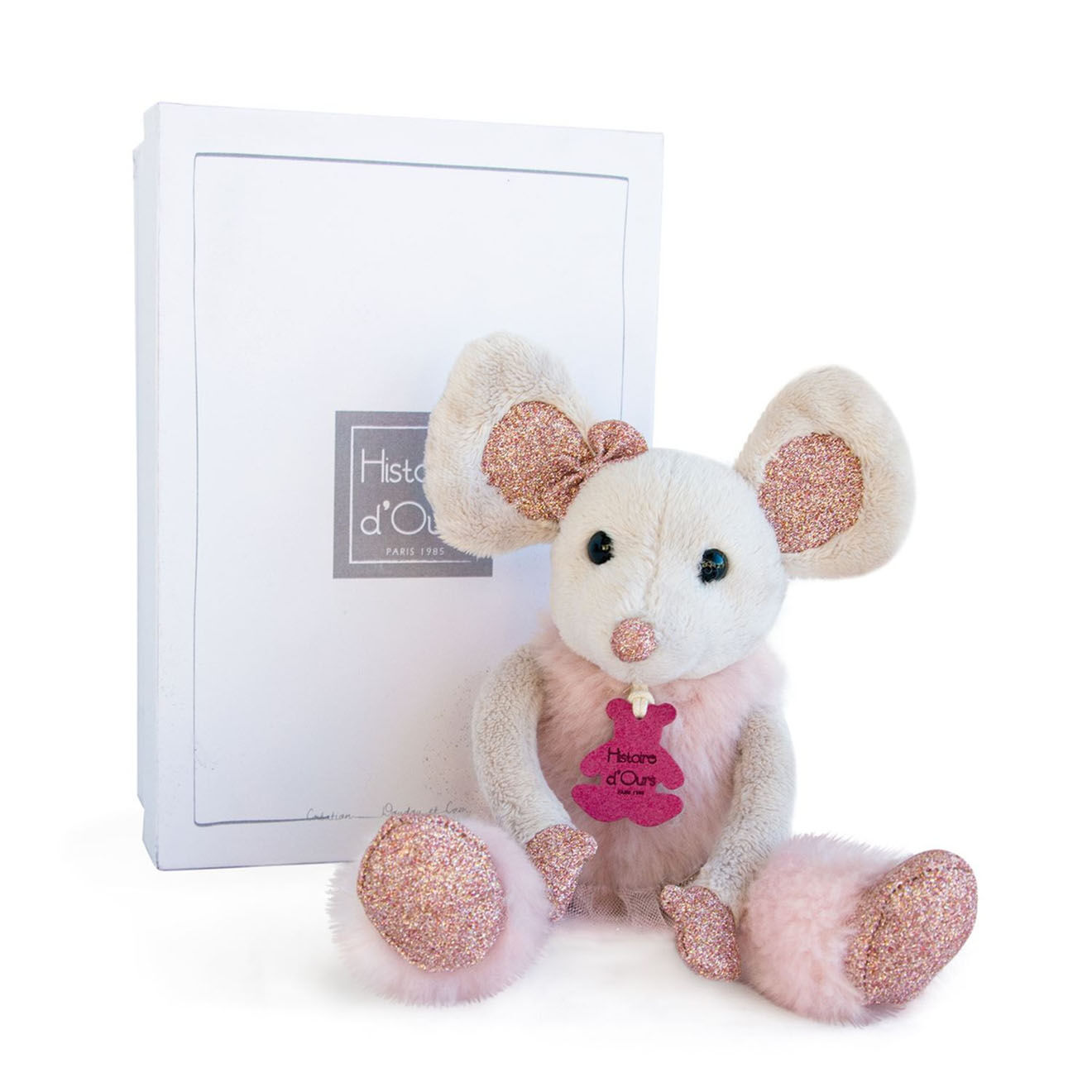 Histoire d'Ours Peluche Souris étoile rose