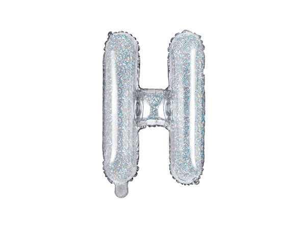 Folie Ballon Letter H Holografisch Leeg 35cm