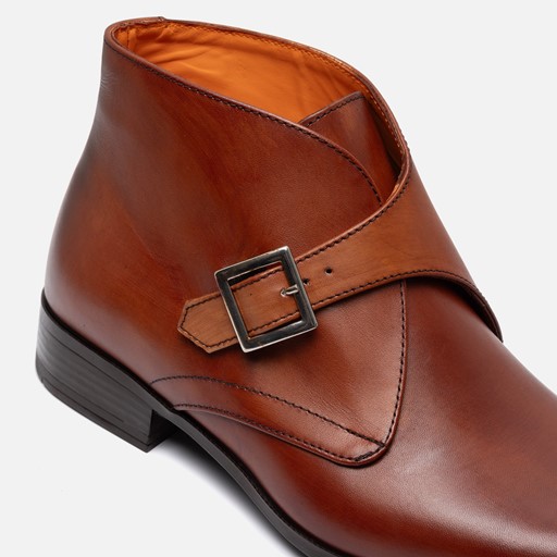 RF X Ziengs Stockholm Gespschoenen cognac