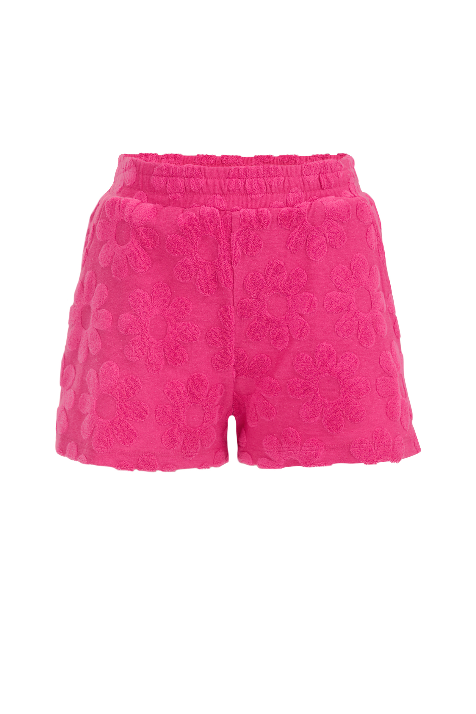 Meisjes short met structuur WE Fashion Roze
