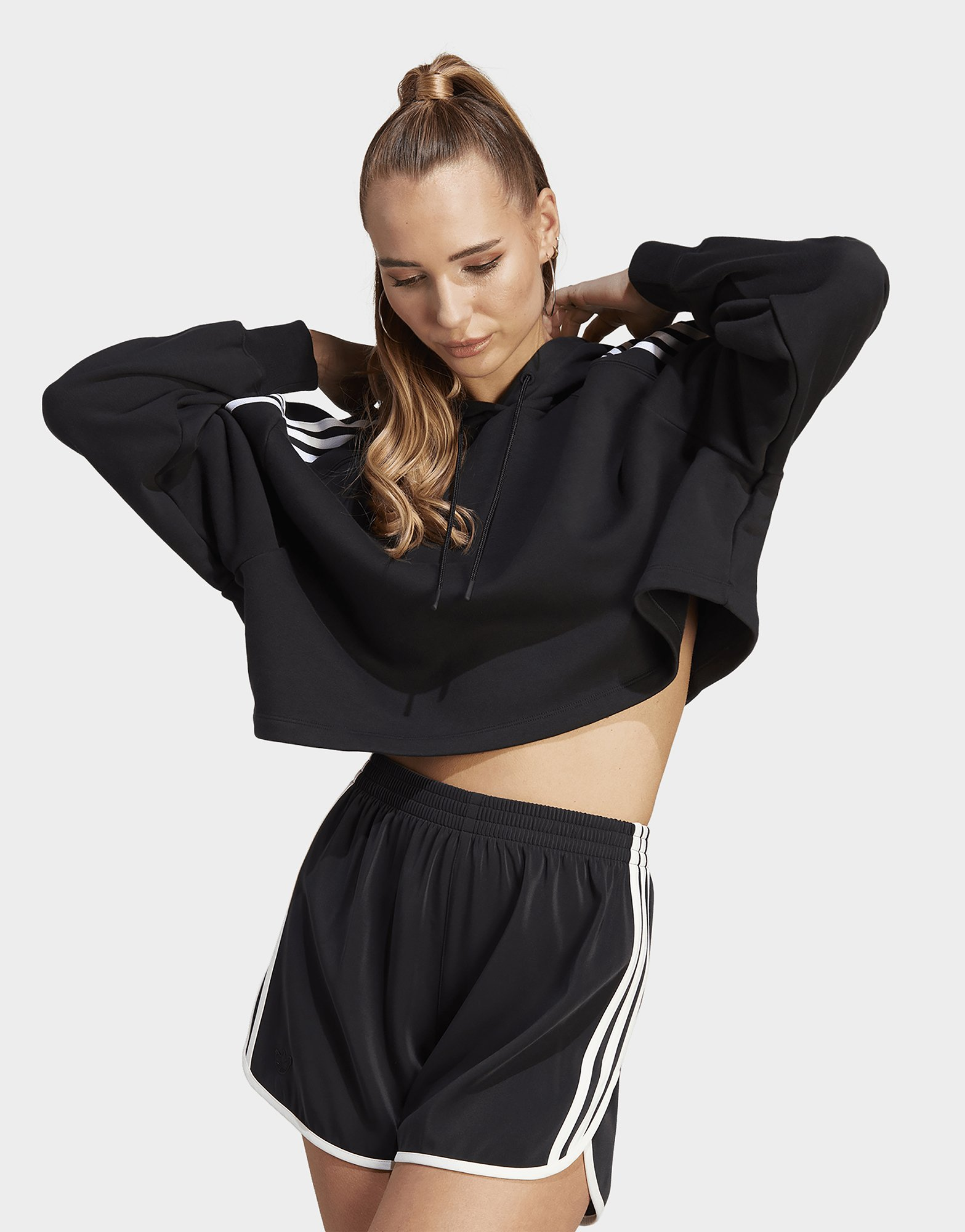 adidas Originals Sweat-shirt à capuche court Adicolor Classics