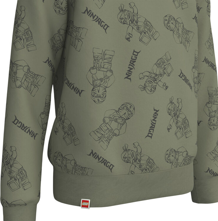 LEGO kidswear-LEGO børnetøj M12010654 - SWEAT HOODIE Light olive green