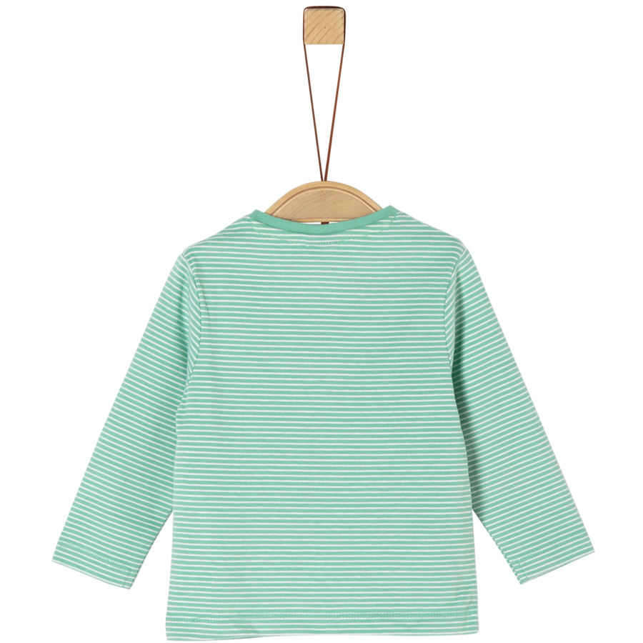 s.Oliver Langarmshirt light green stripe