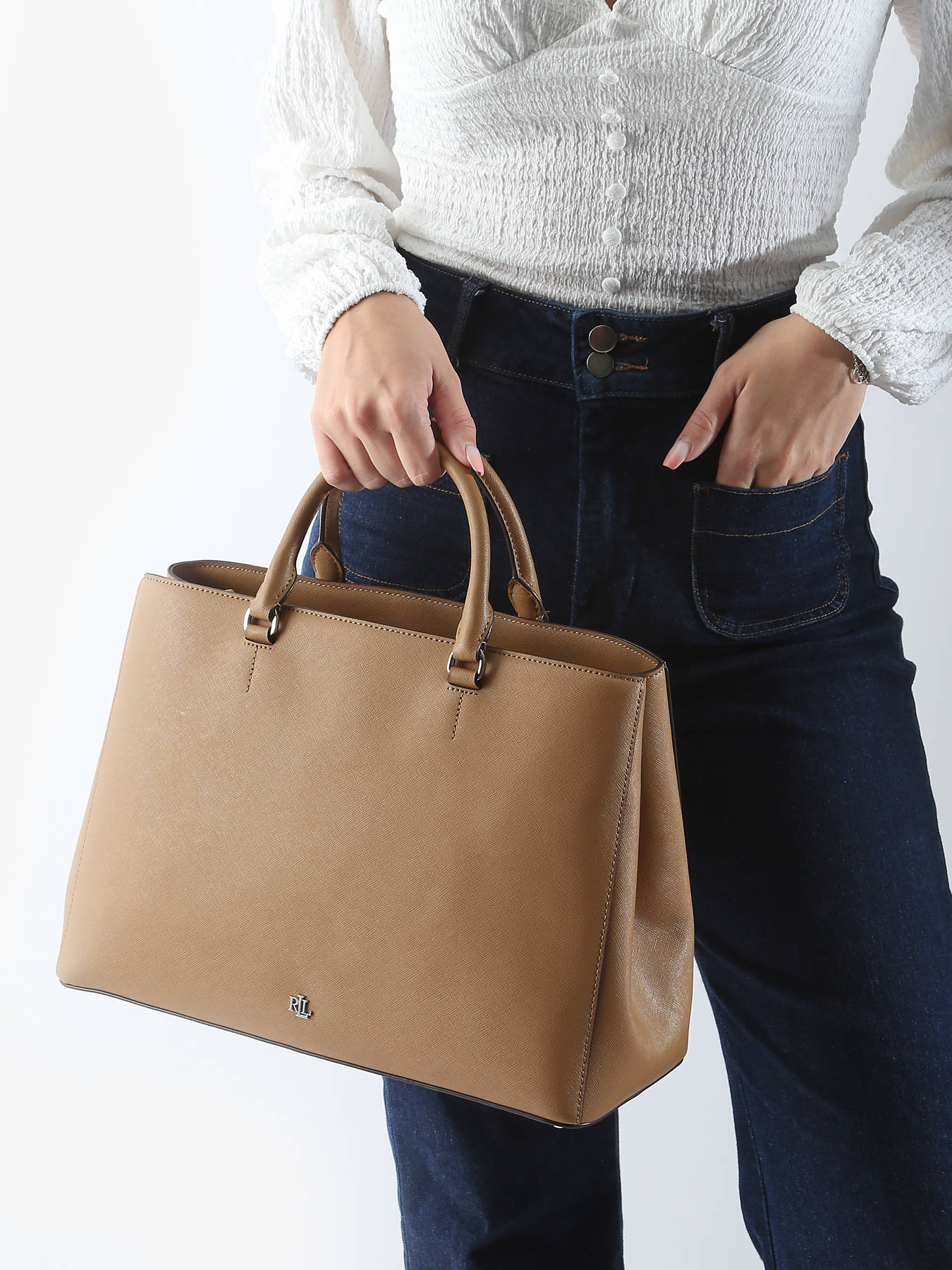 Sac port main Hanna 37 cuir LAUREN RALPH LAUREN