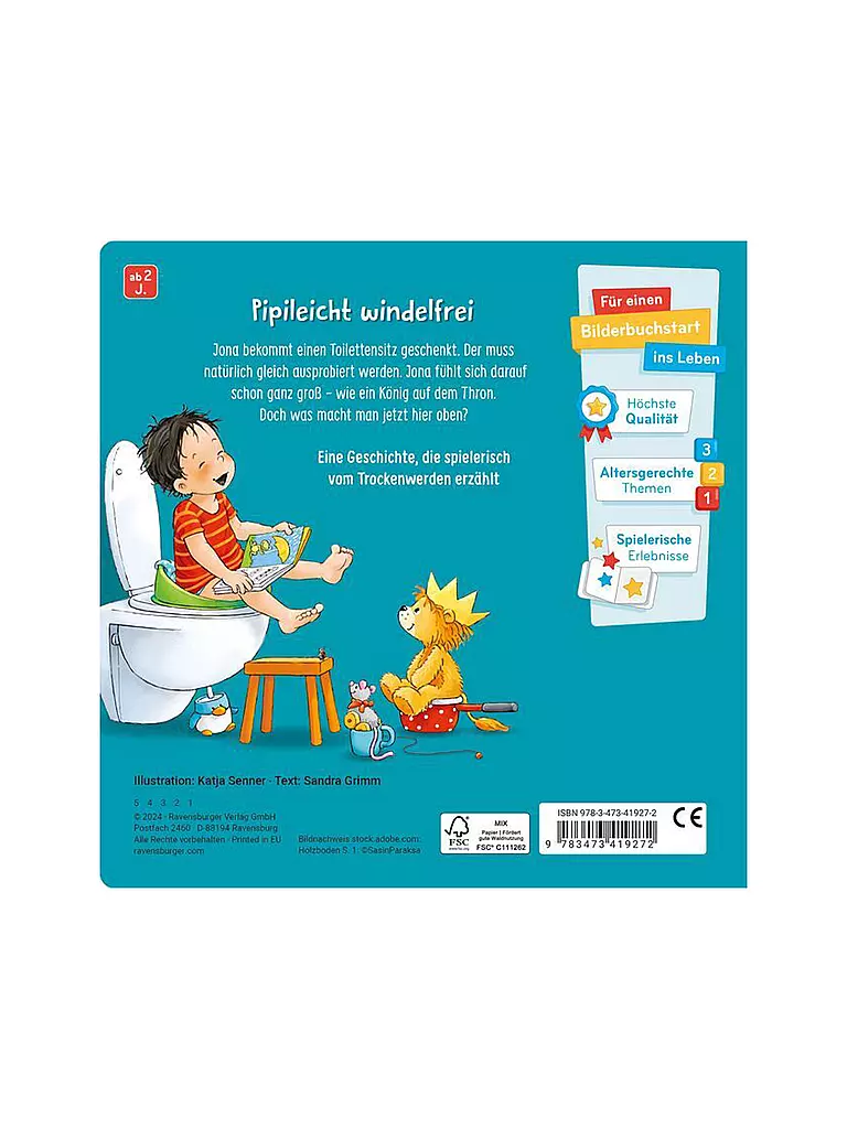 RAVENSBURGER Buch - Der kleine Klo-König  keine Farbe