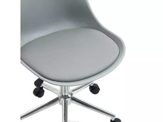 SVITA EDDY chaise de bureau pour enfants chaise pivotante chaise de bureau pour enfants gris