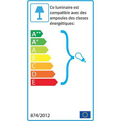 Monture Girard Sudron métal tissu marron bronze 60 W