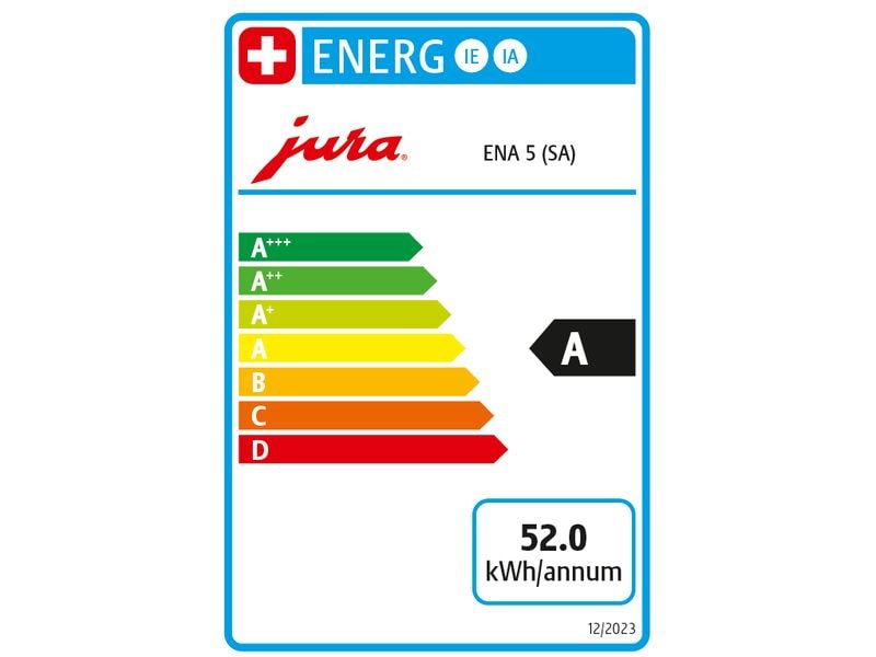 JURA Kaffeevollautomat ENA 5 Night Inox (SA) Vollautomatische Kaffeemaschine