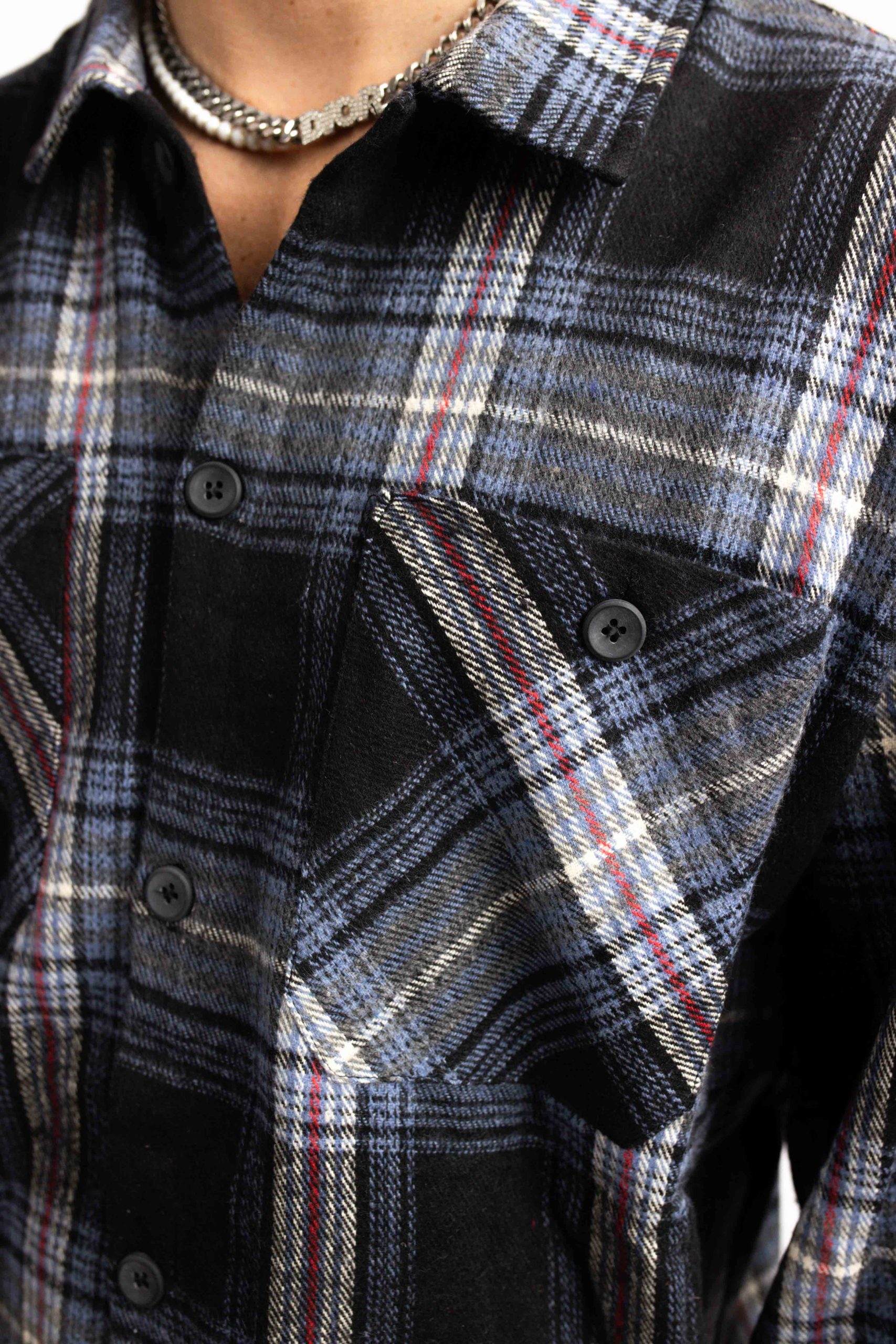 Couture Club Check Shirt Heren Blauw