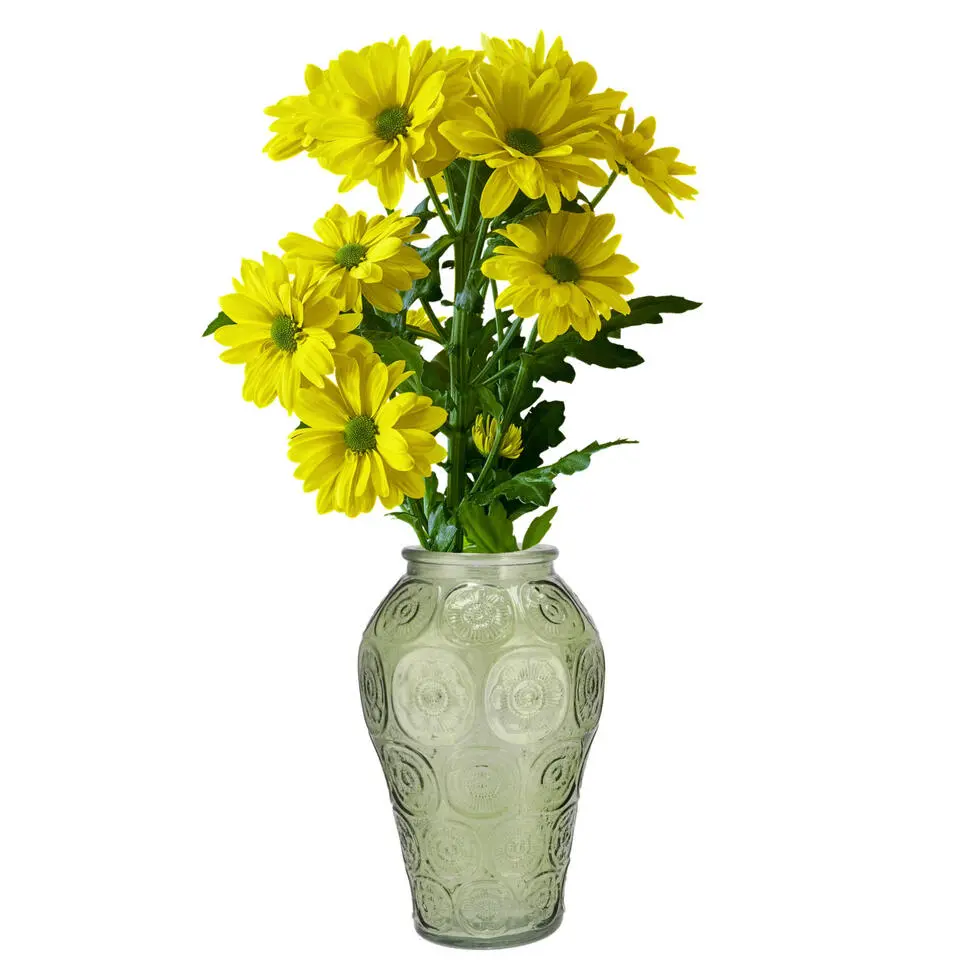DK Design boeket vaas Circle - glas - zeegroen - 15 x 25 cm