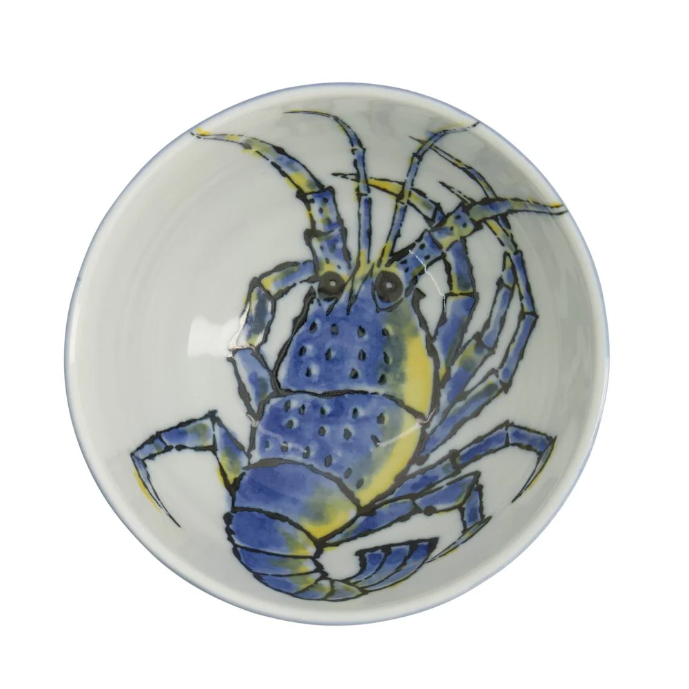 Tokyo Design Studio  Seafood Lobster Blue skål - Ø13,2 cm.