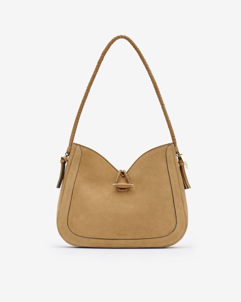 SAC PORTÉ ÉPAULE EN CUIR VELOURS VIGO HOBO