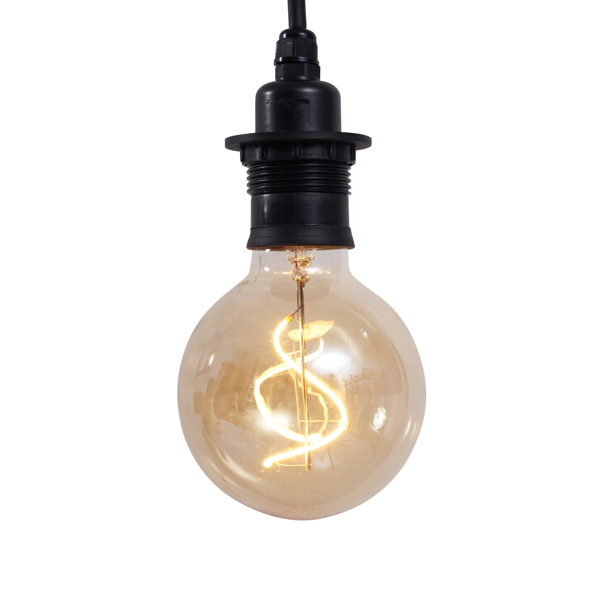 QAZQA Buiten hanglamp zwart IP44 - Cava