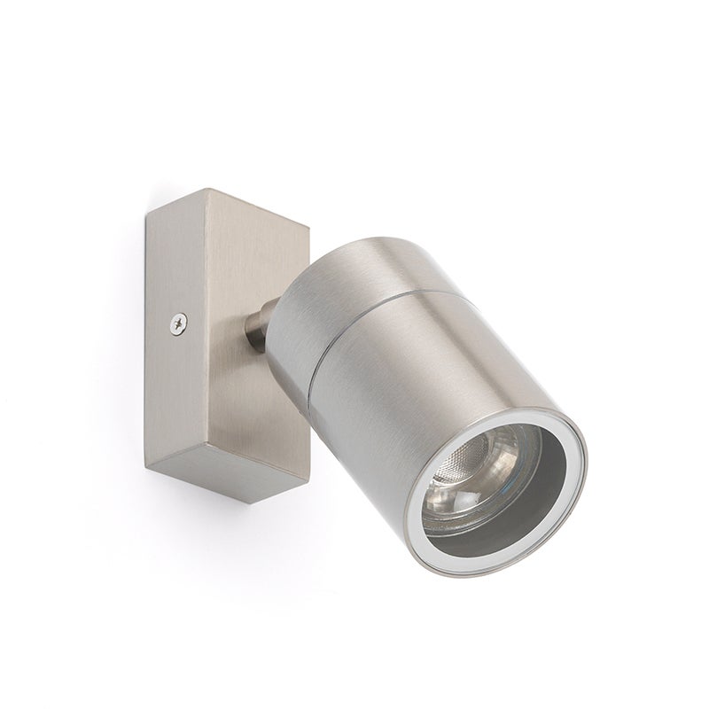 Stalen buitenwandlamp IP44, draai- en kantelbaar - Solo