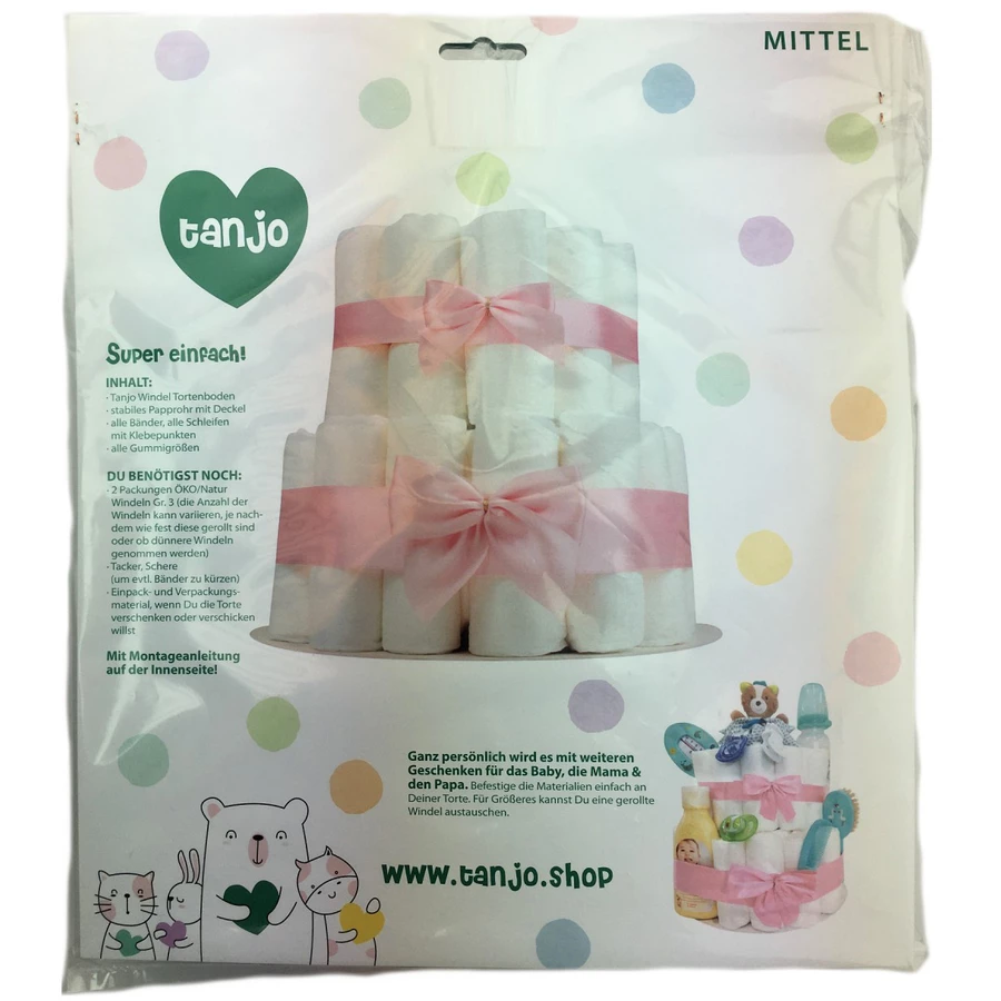 Tanjo Bausatz mittlere Windeltorte hellblau