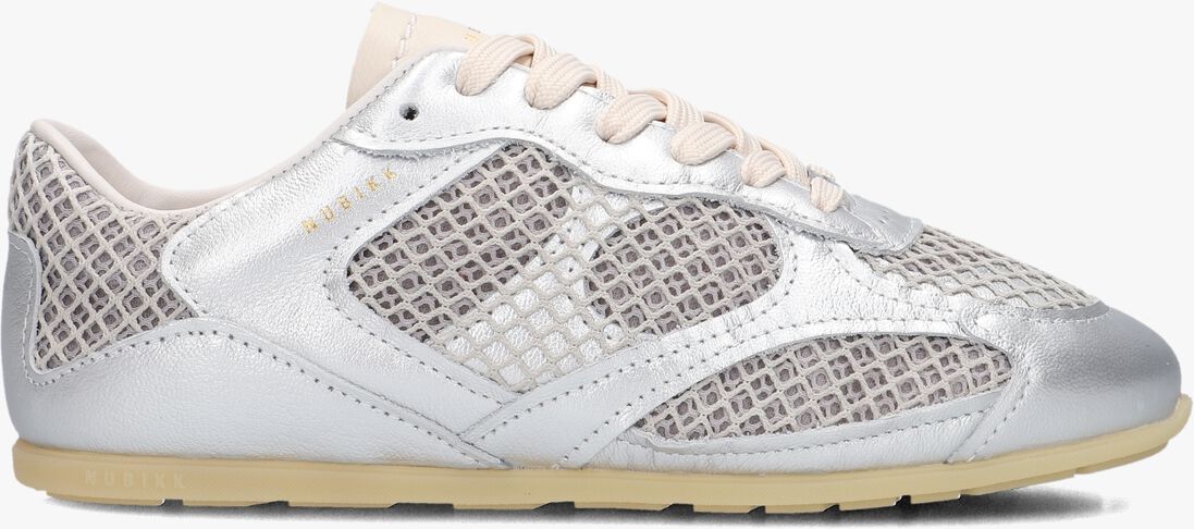 zilveren nubikk lage sneakers riley morgan