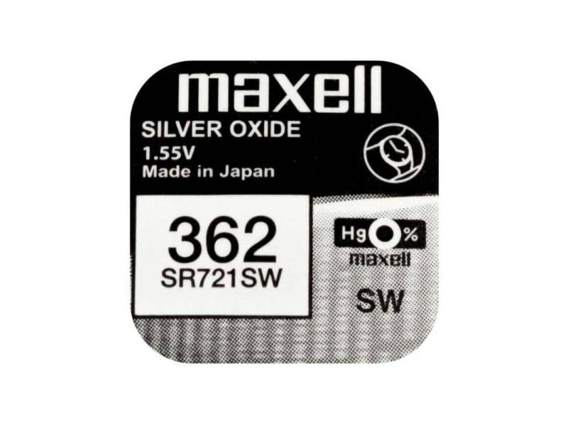 Maxell Europe LTD. Knopfzelle 362 SR721SW , 10 Stück Typ SR721SW (362), 1 Stück