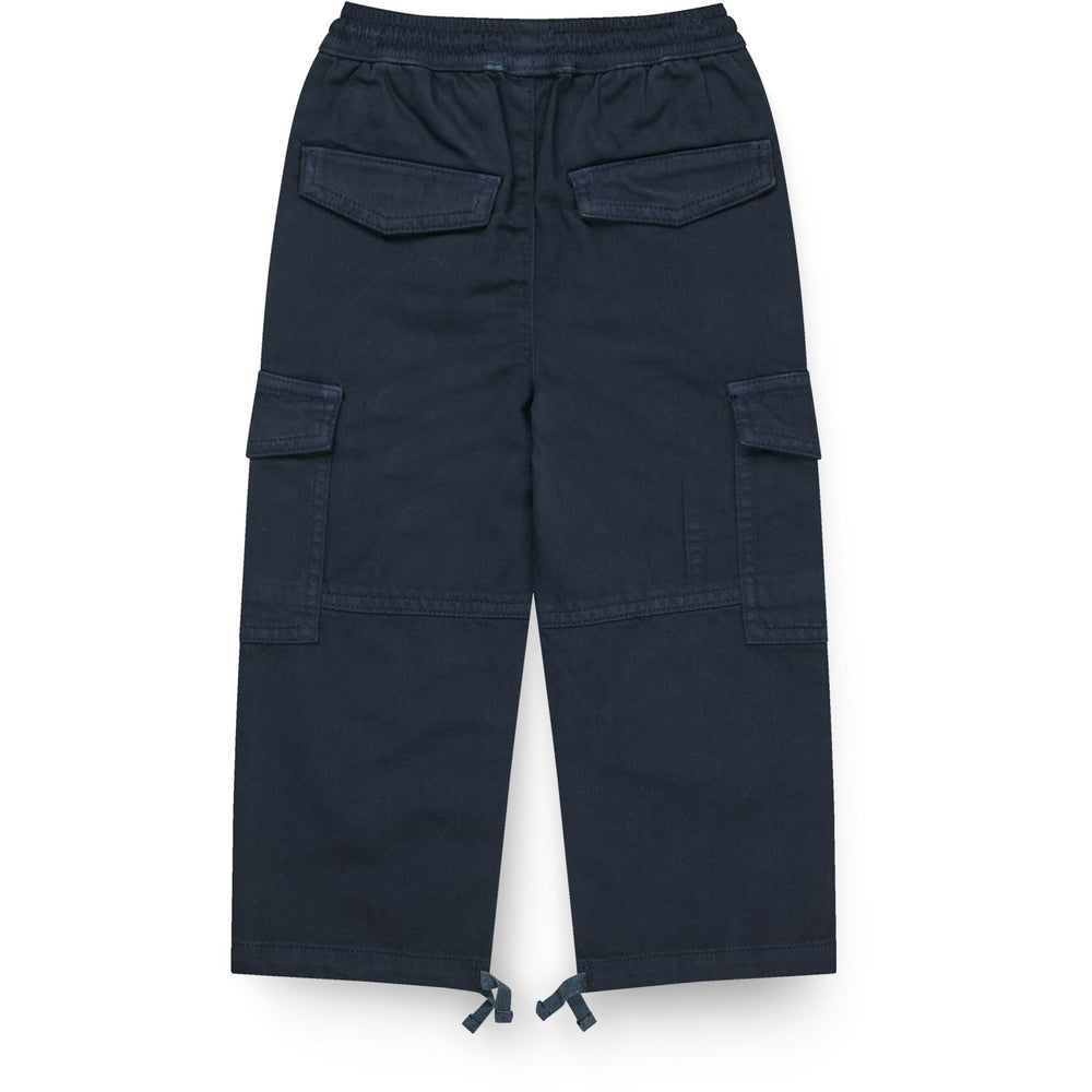 Køb COPENHAGEN COLORS Navy Twill Baggy Bukser W. Pockets