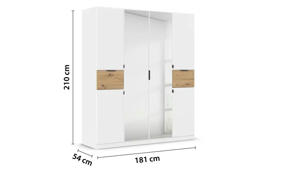 Drehtürenschrank 181 cm 6 Stück