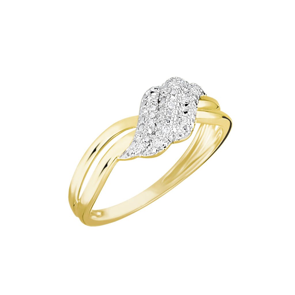 Bague Or Jaune Ricoria Diamants