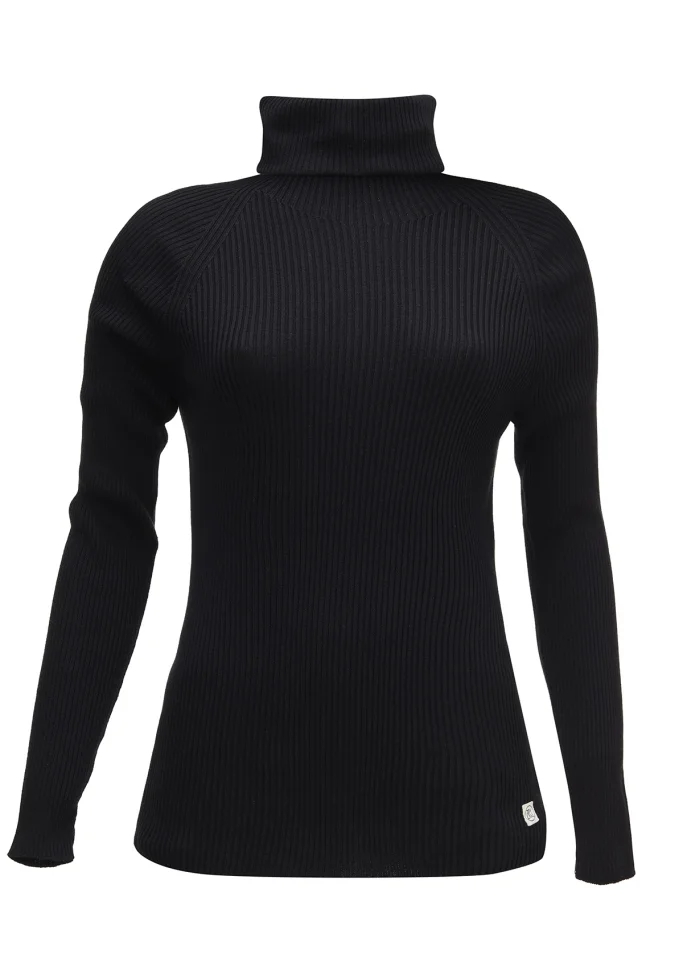 WE ARE ZRCL Rollkragen-Strickpullover Hanna Swiss Edition Black