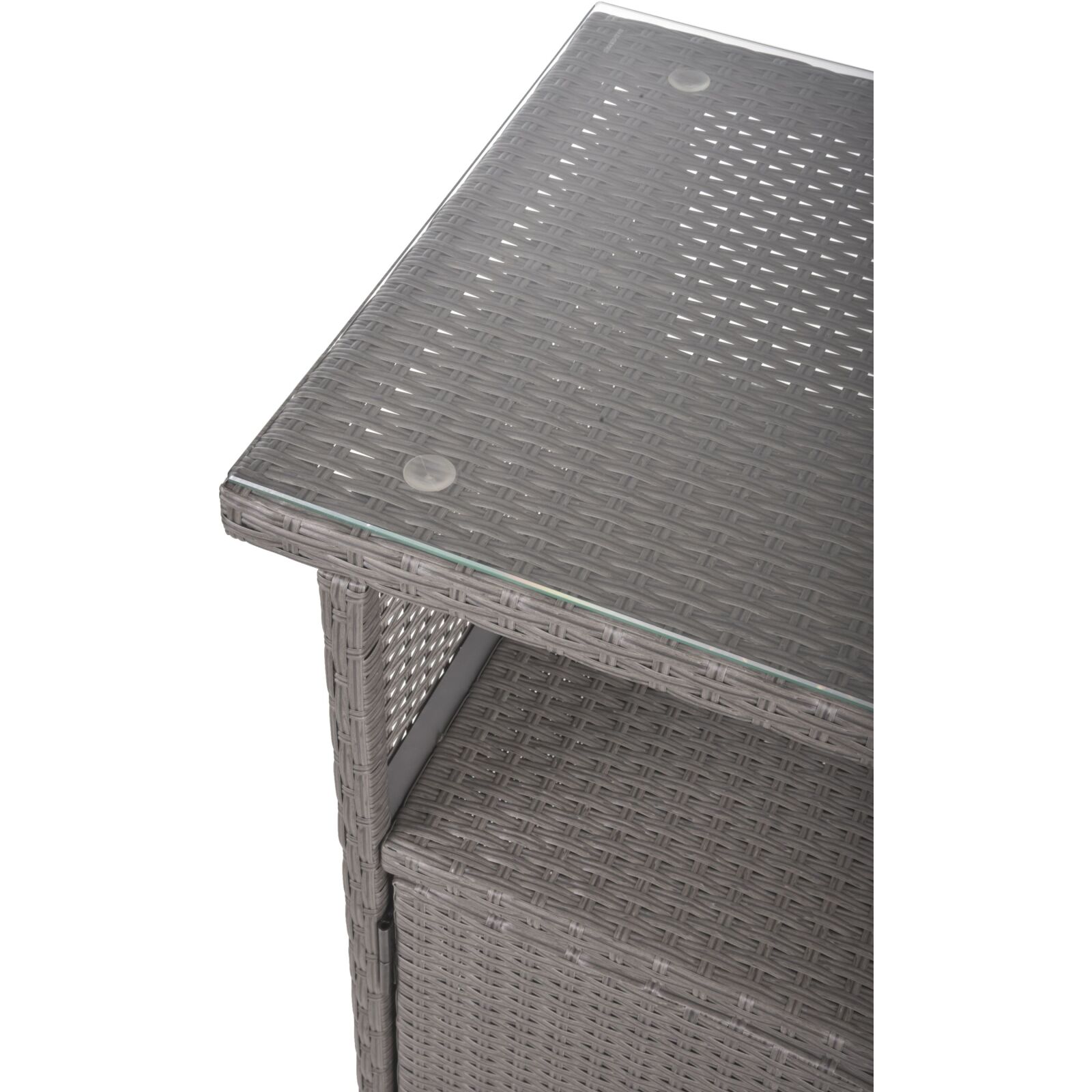 Kommode PADUA - schwarz-grau - 90 cm