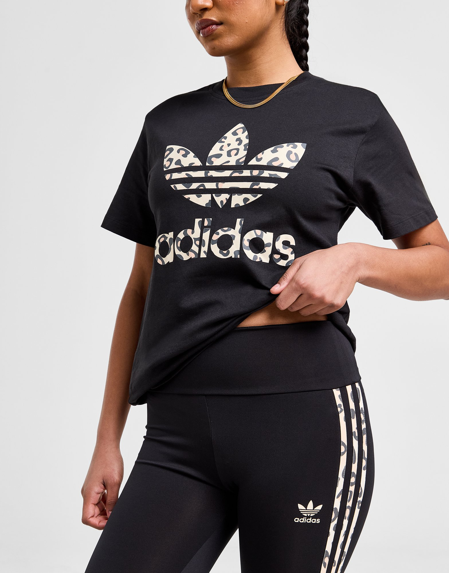 adidas Originals T-shirt Trèfle adidas Originals Leopard Luxe