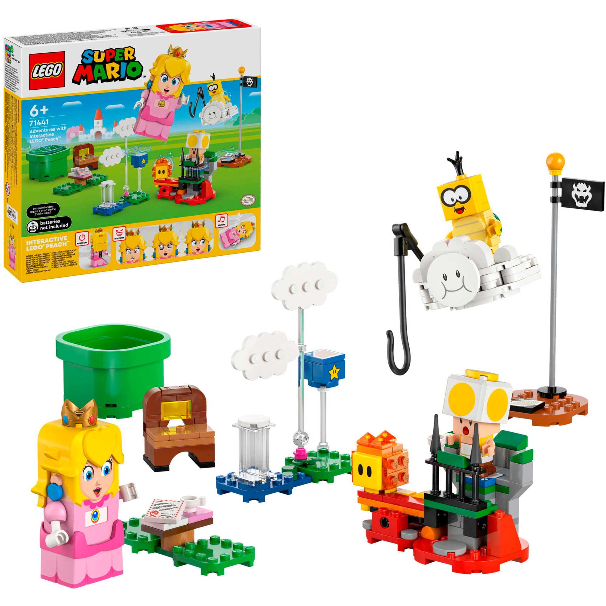 LEGO Konstruktionsspielzeug Super Mario Abenteuer mit der interaktiven LEGO Peach