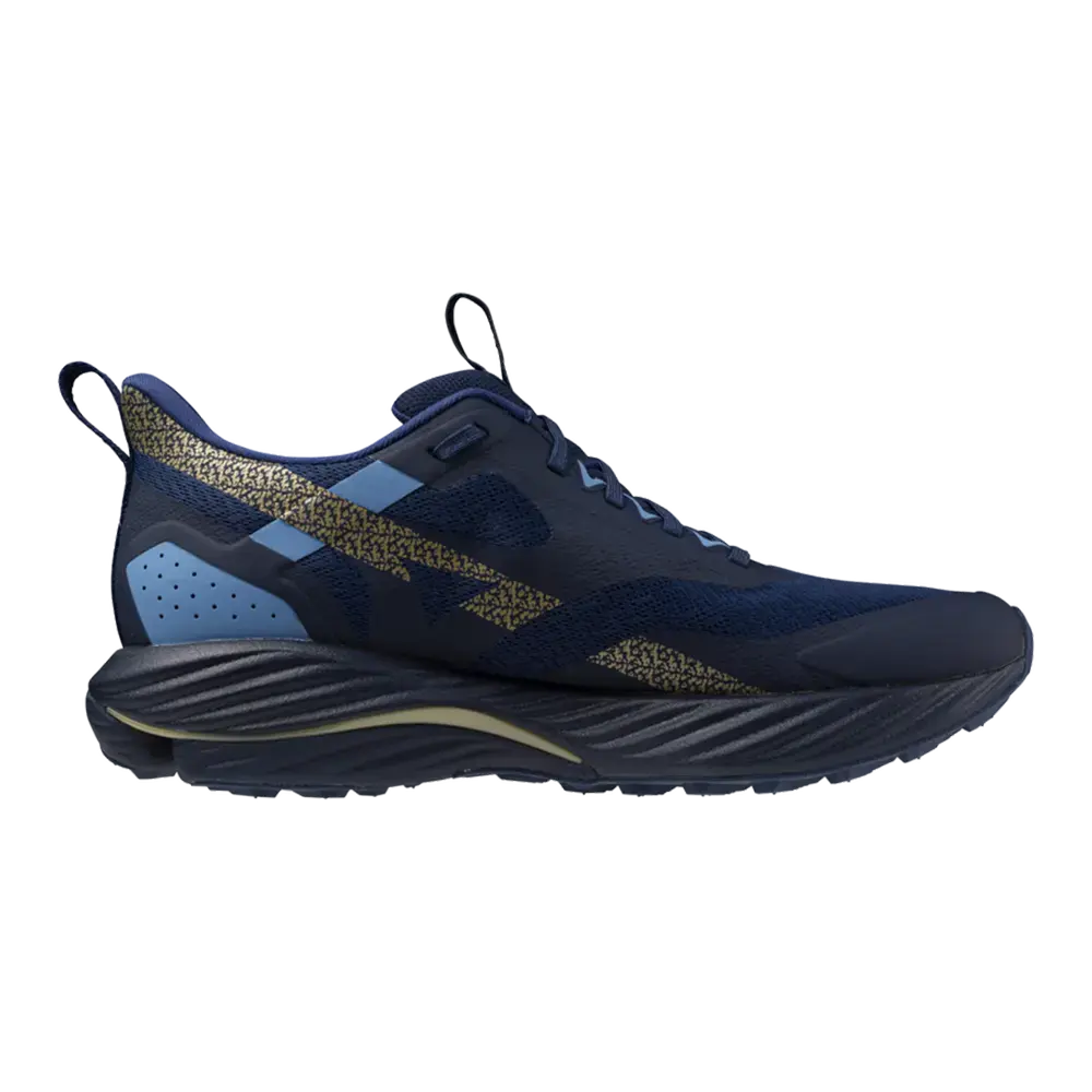 Mizuno Wave Rider TT 2 Trail Hardloopschoenen Donkerblauw/Goud/Blauw Heren