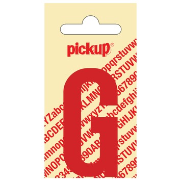 Pickup plakletter G rood 60 mm