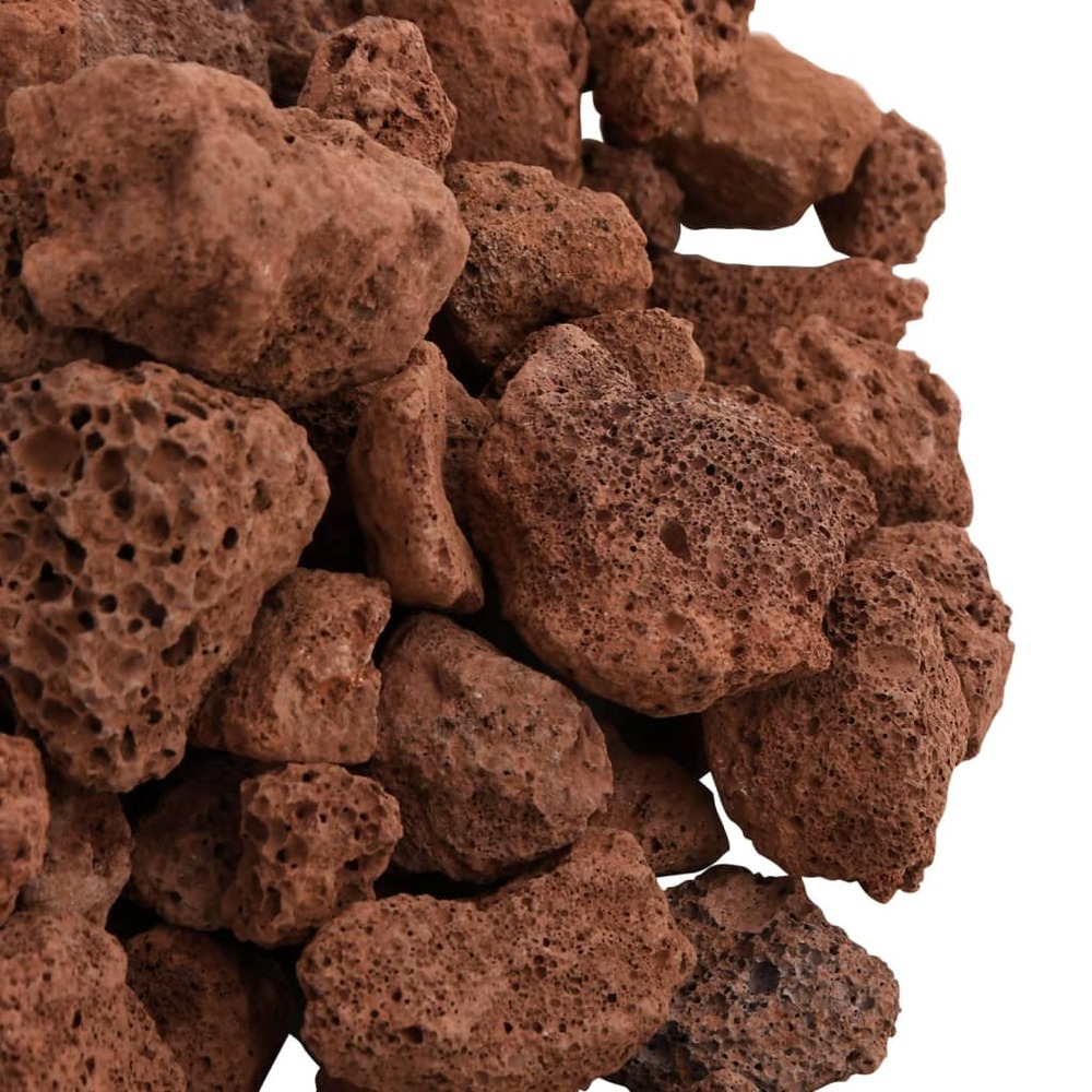 Roches volcaniques 10 kg rouge 1-2 cm