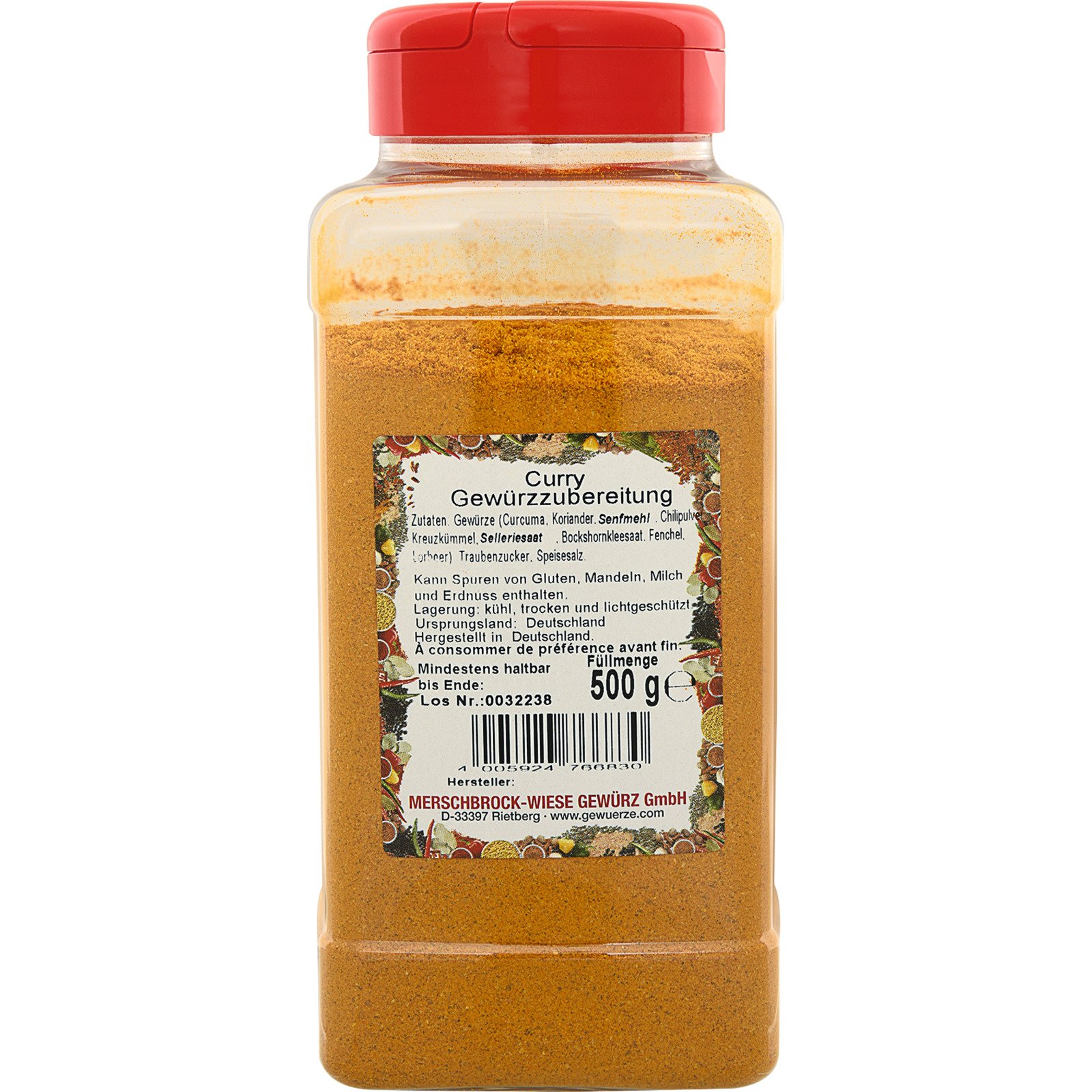 Currypulver Gewürzzubereitung 500 g