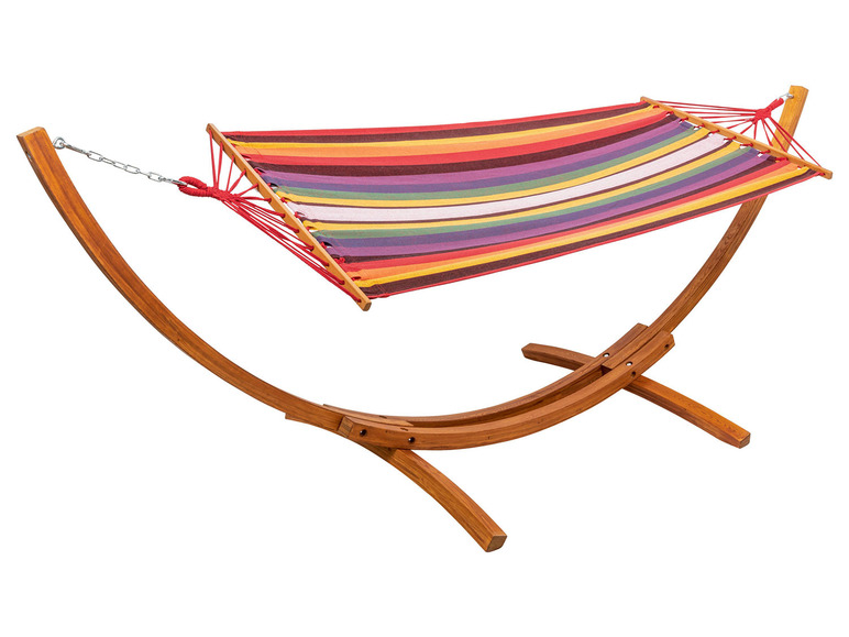 Hangmat met houten standaard